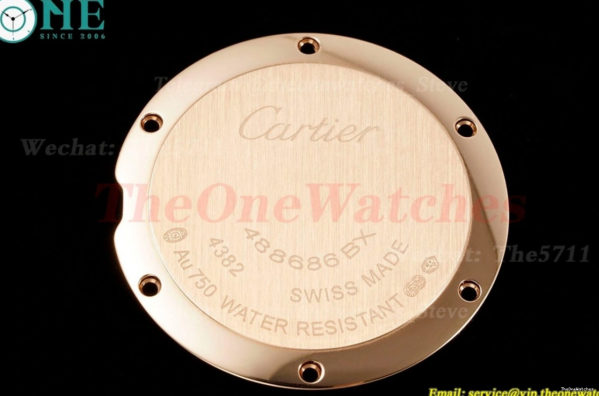 Ladies RG Dial Dia White 30mm AF RG Quartz De Pasha Cartier 0116